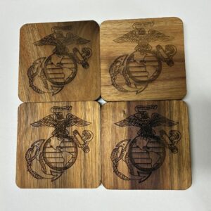 Wood Coasters - Military Branch (Set of 4)
