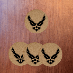 Military Branch Cork Coasters