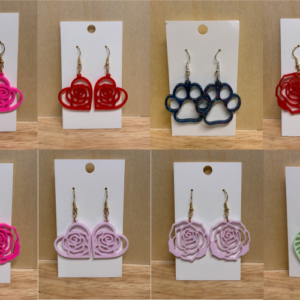 Laser Cut Acrylic Earrings